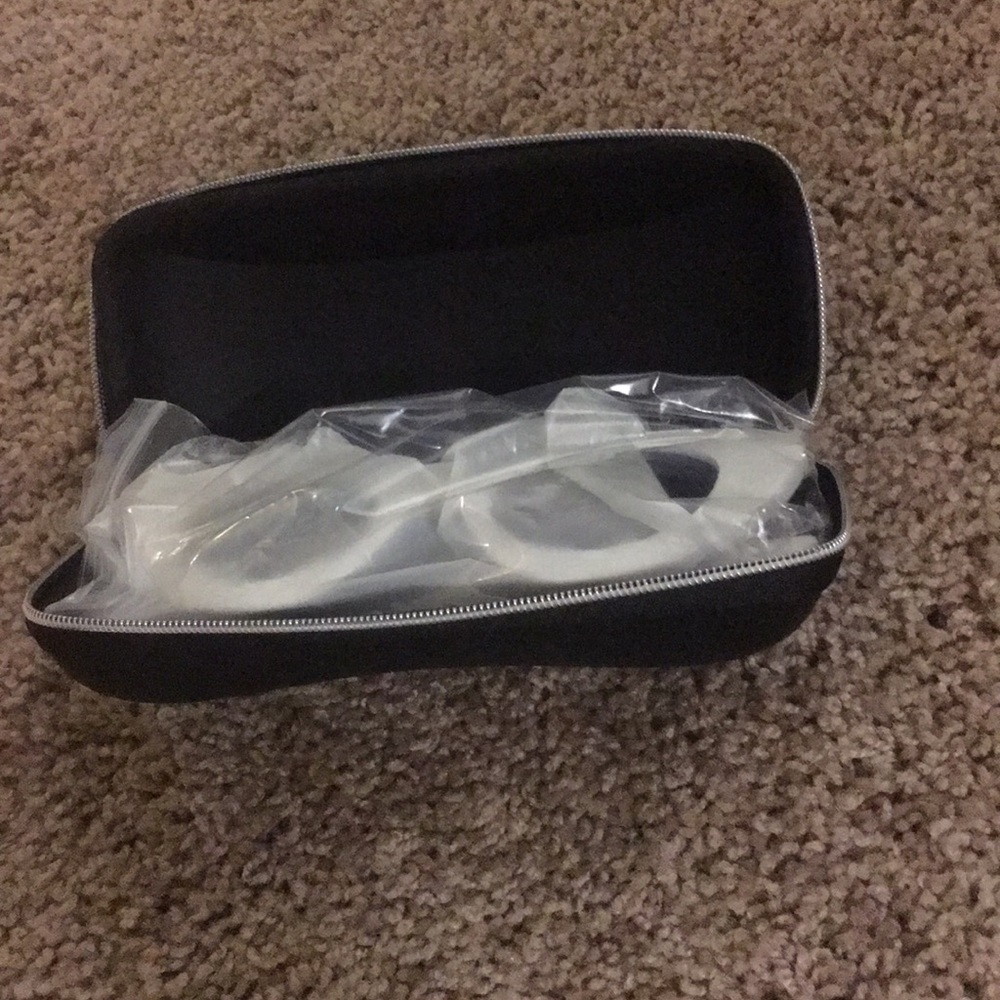 White Sunglasses with Case